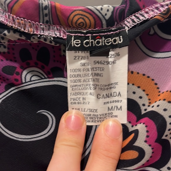 Vintage 90s Le Chateau Paisley Midi Skirt - Picture 5 of 6